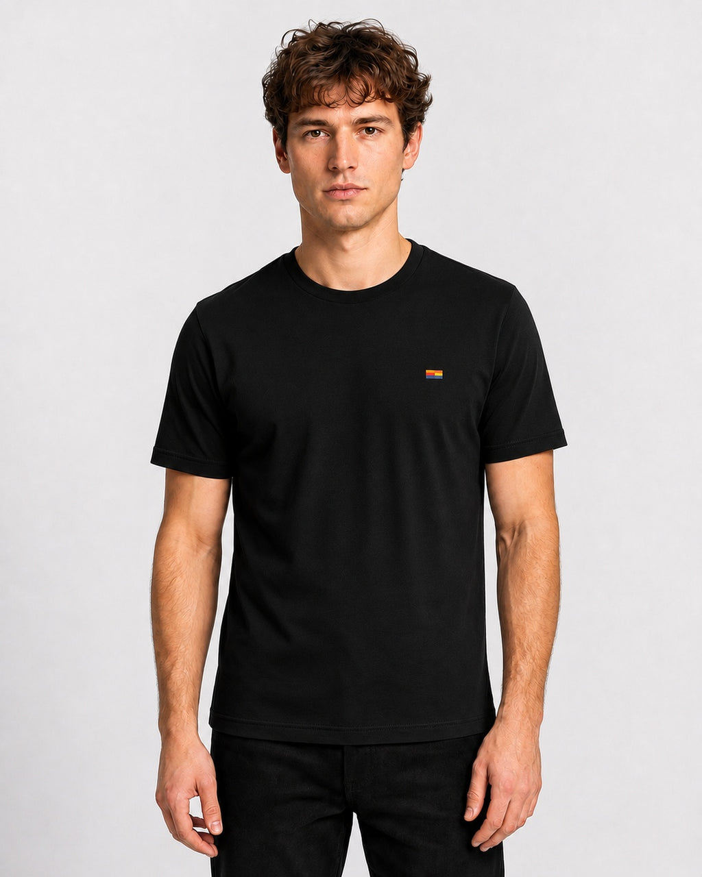 Style-1 Men’s Comfort Fit Black Classic Round Neck T-Shirt