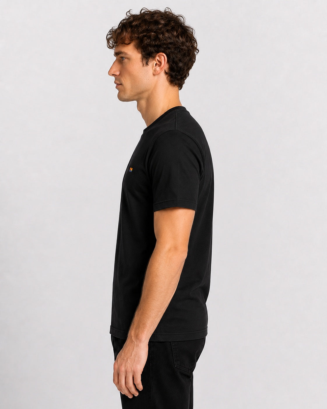 Style-1 Men’s Comfort Fit Black Classic Round Neck T-Shirt
