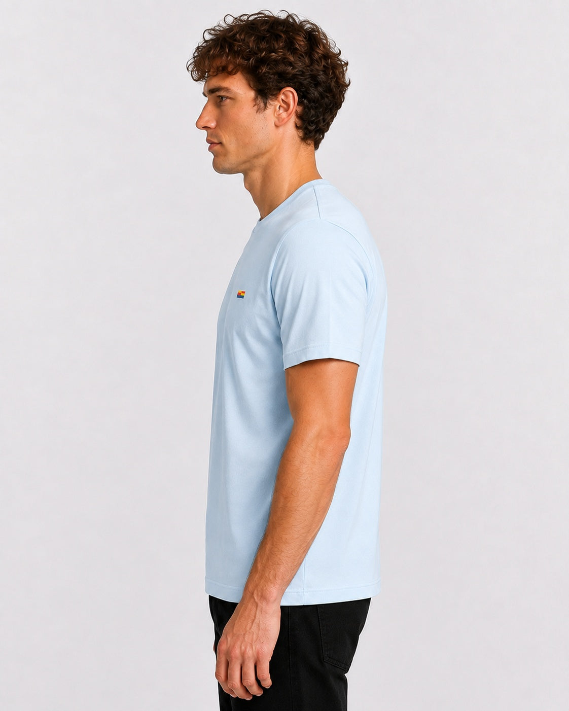 Style-1 Men’s Comfort Fit Blue Classic Round Neck T-Shirt