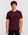 Style-1 Men’s Comfort Fit Burgundy Classic Round Neck T-Shirt