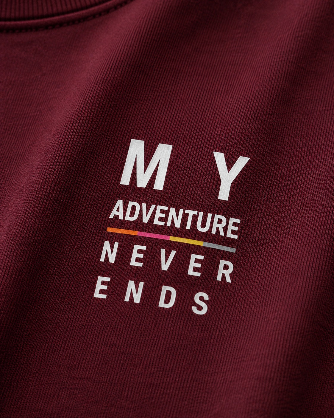 Men’s Comfort Fit Burgundy Classic Round Neck T-Shirt