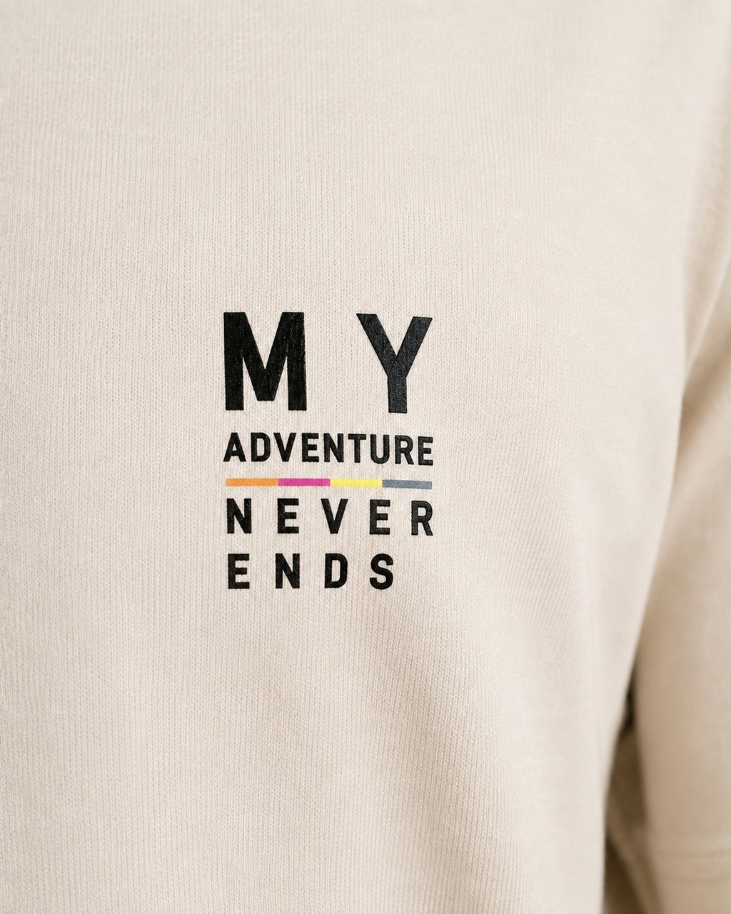 Men’s Comfort Fit Beige Classic Round Neck T-Shirt