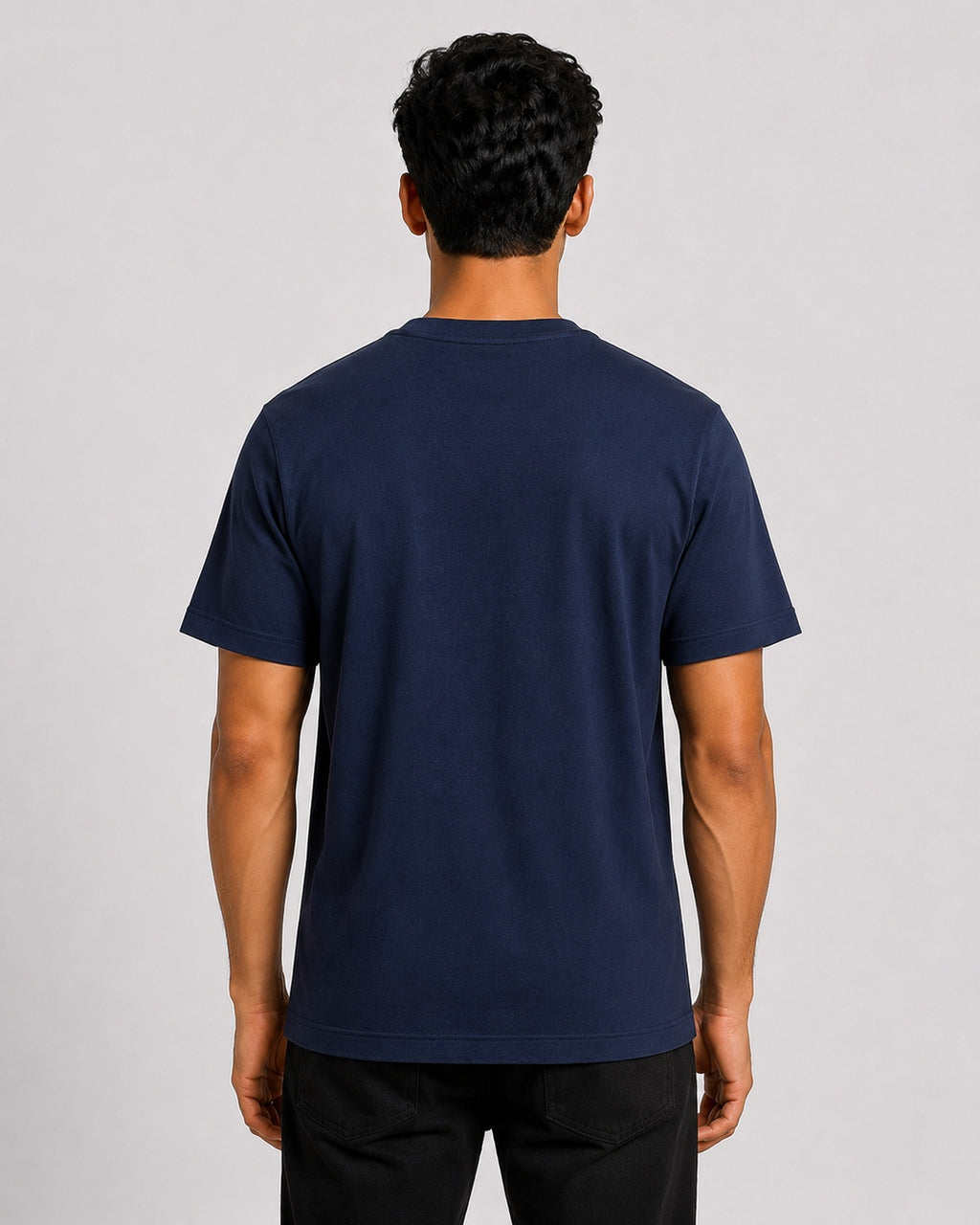 Men’s Comfort Fit Navy Classic Round Neck T-Shirt