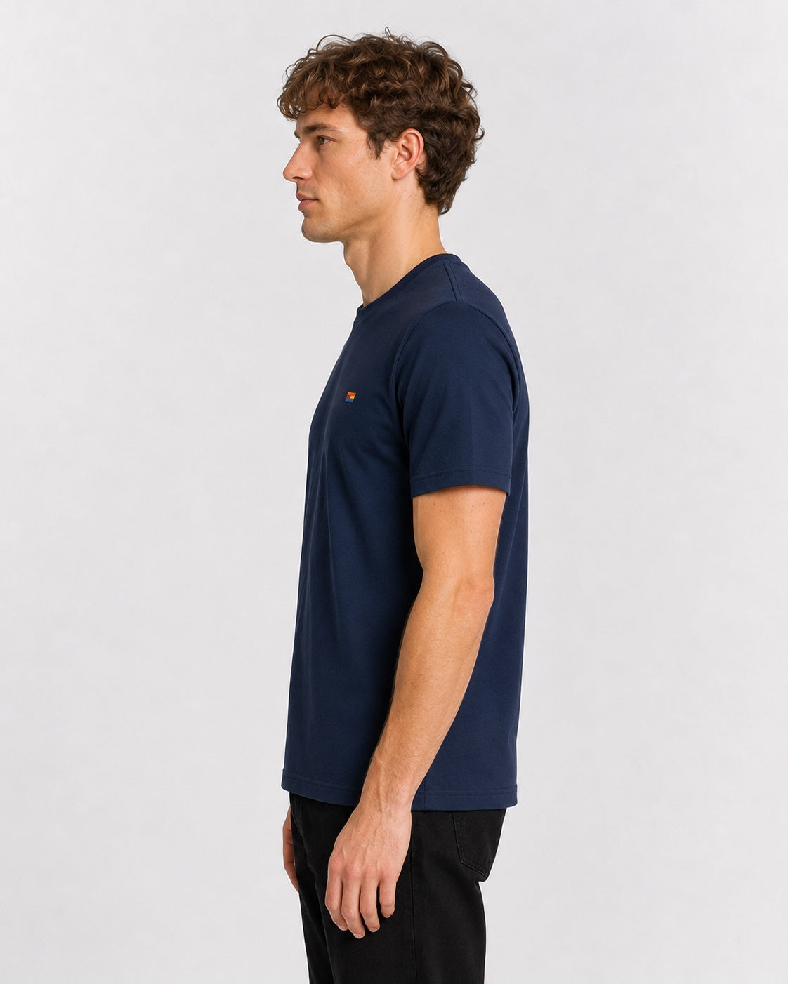 Style-1 Men’s Comfort Fit Navy Classic Round Neck T-Shirt
