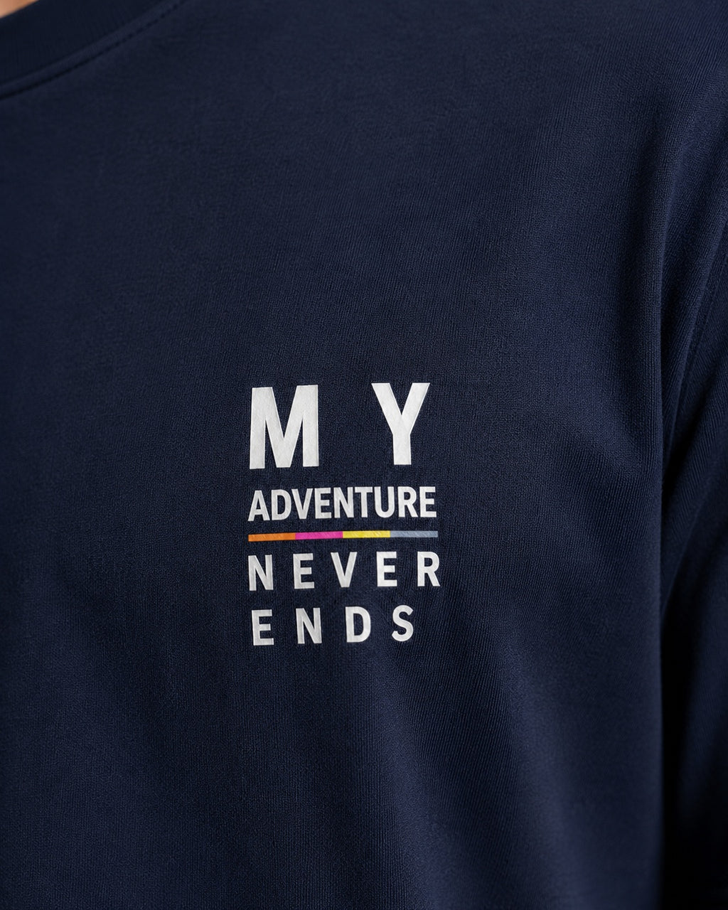 Men’s Comfort Fit Navy Classic Round Neck T-Shirt