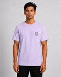 Men’s Comfort Fit Purple Classic Round Neck T-Shirt
