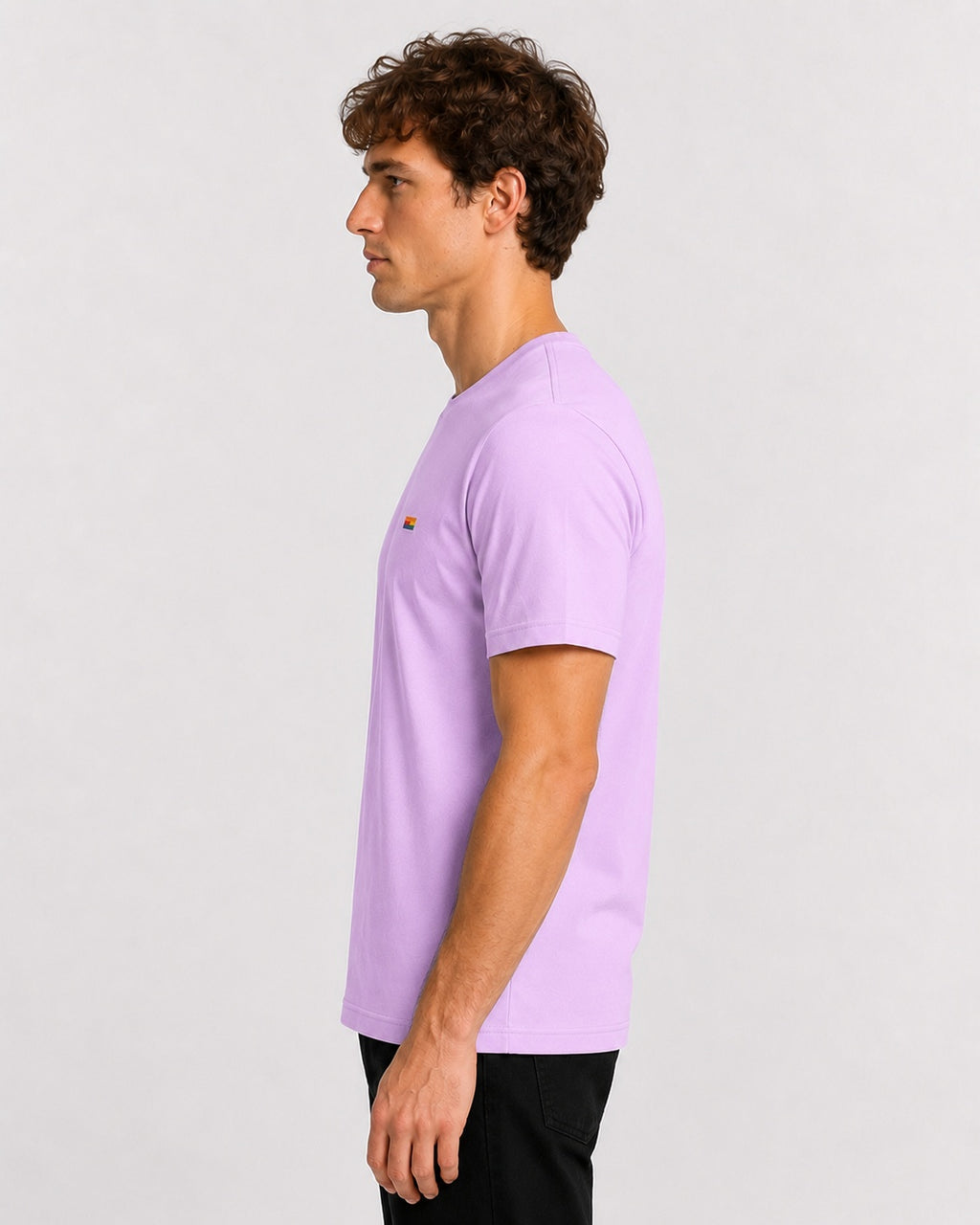 Style-1 Men’s Comfort Fit Purple Classic Round Neck T-Shirt