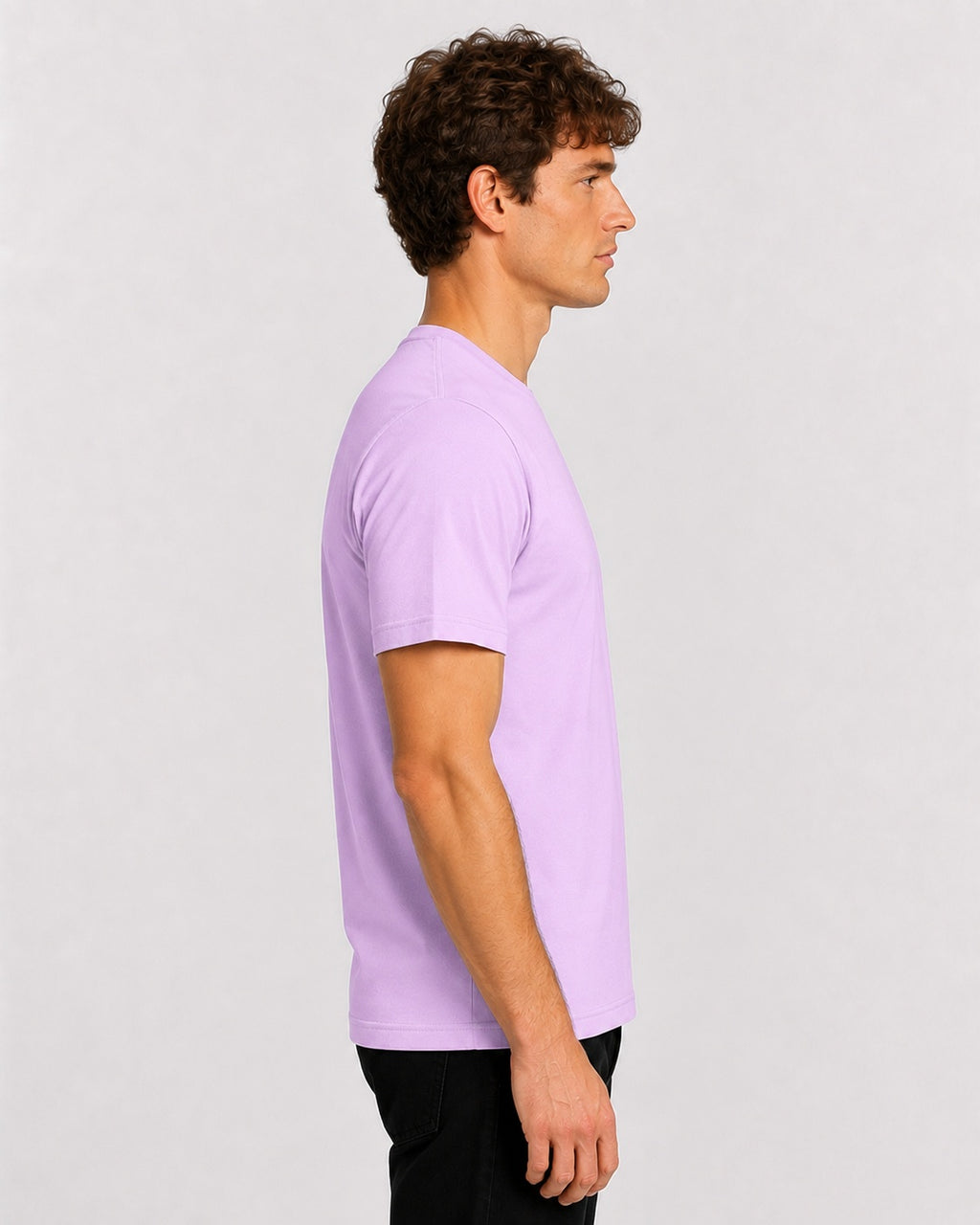Style-1 Men’s Comfort Fit Purple Classic Round Neck T-Shirt