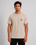 Men’s Comfort Fit Sliver Grey Classic Round Neck T-Shirt