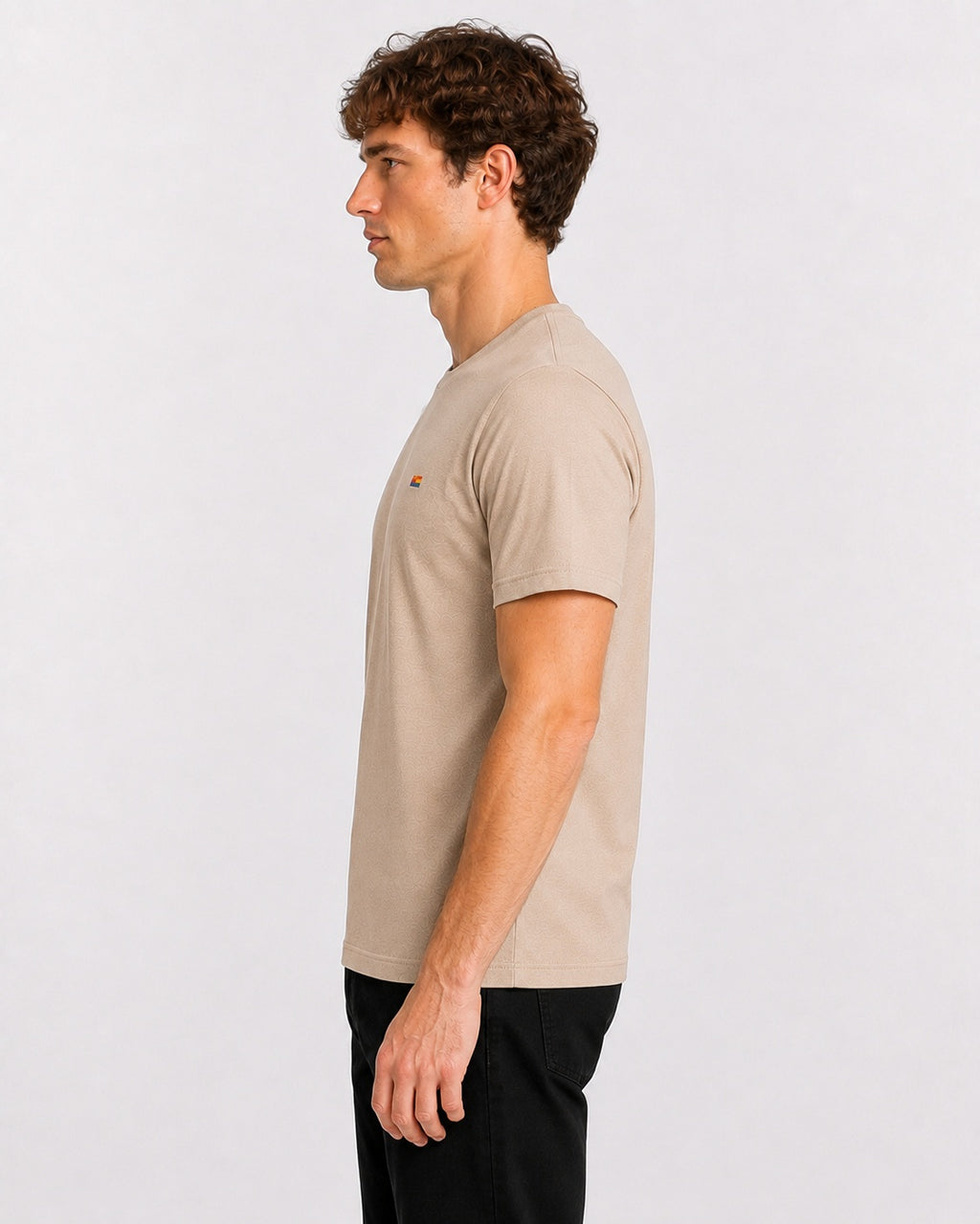 Style-1 Men’s Comfort Fit Sliver Grey Classic Round Neck T-Shirt