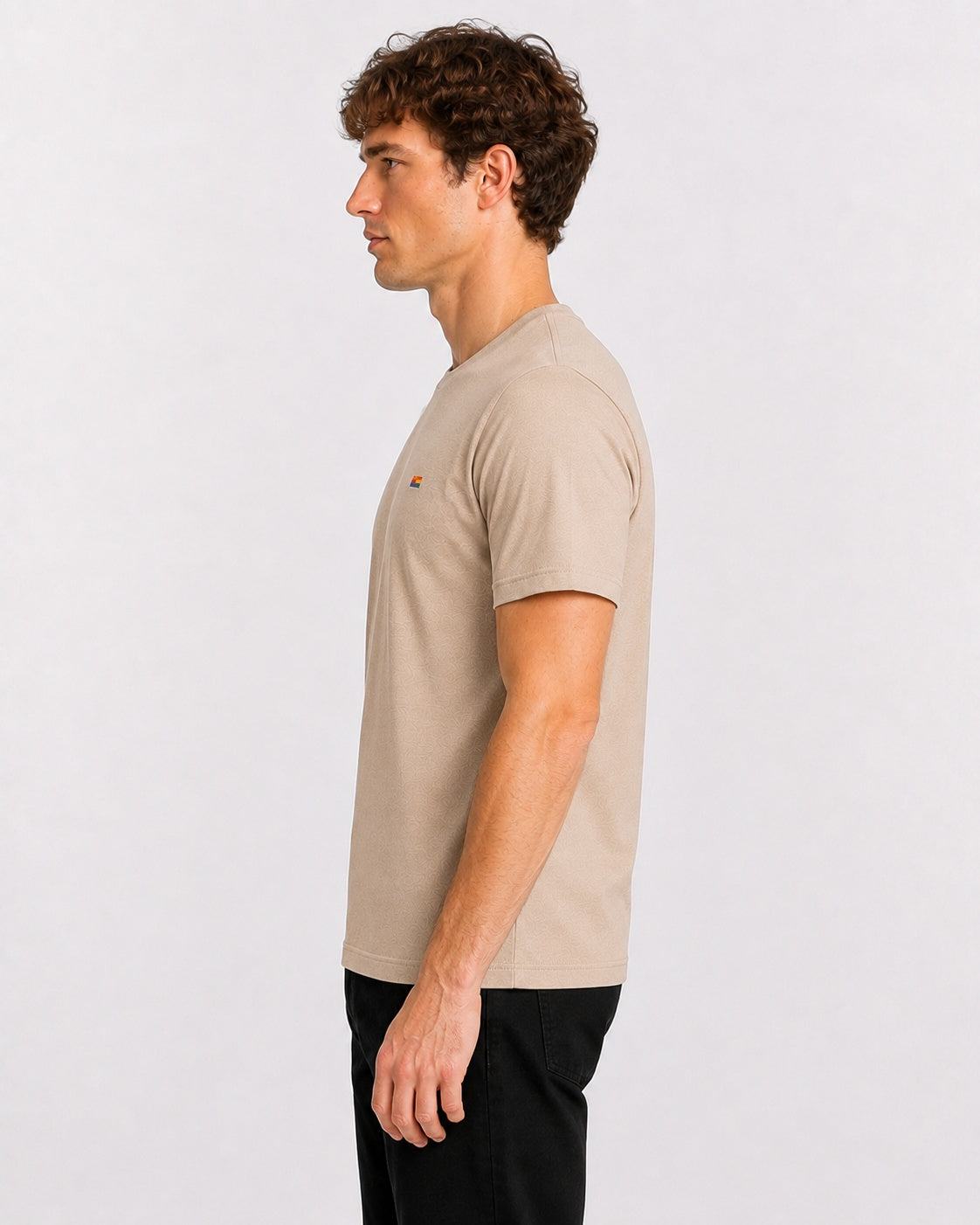 Style-1 Men’s Comfort Fit Sliver Grey Classic Round Neck T-Shirt