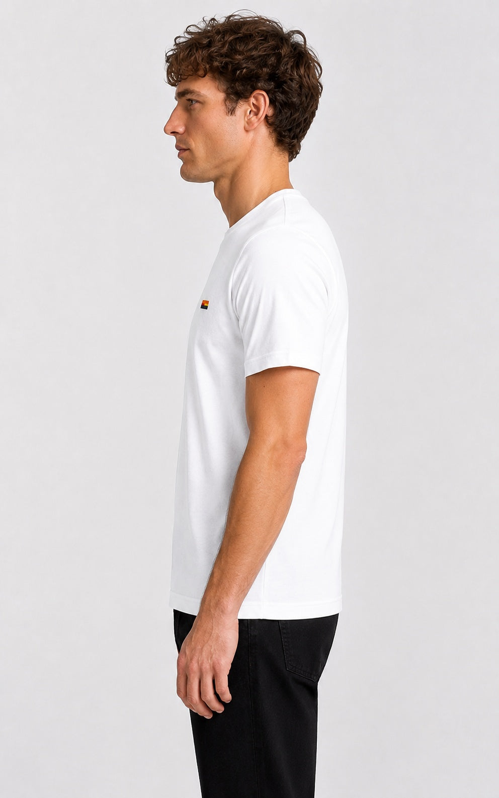 Style-1 Men’s Comfort Fit White Classic Round Neck T-Shirt